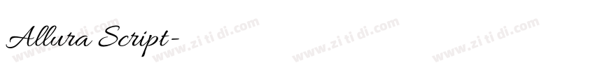Allura Script字体转换 Allura Script字体转换